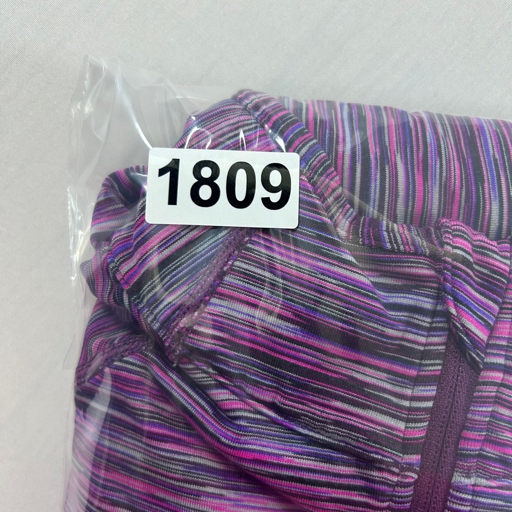 prAna 1/4 Zip Pullover Womens S Purple Space Dye Thumbhole Running Hiking Top - Picture 9 of 9